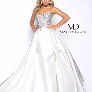 Stunning White MacDuggal Ball Gown